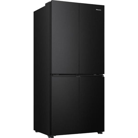 Hisense Frigo 4 Porte Total Nofrost 483lt E 80cm Black Inox Rq5p470safe