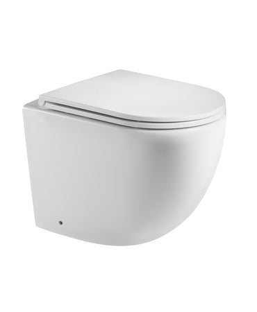 Coppia sanitari wc e bidet rimless scarico ciclonico MOON
