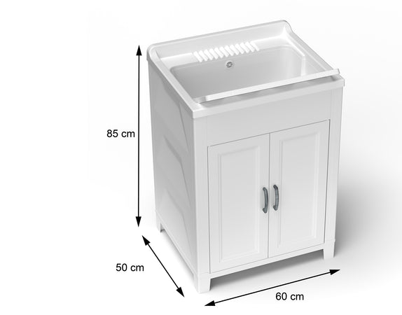 Lavatoio in resina per esterni in resina 60x50