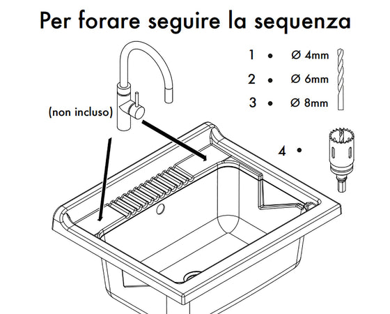 Lavatoio in resina per esterni in resina 60x50