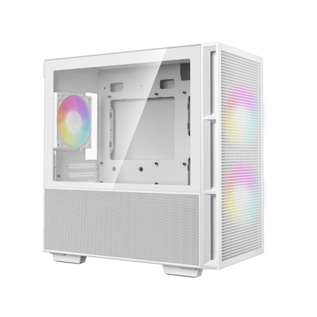DEEPCOOL CASE MICRO ATX CH360 WHITE 2*140+1*120mm ARGB FAN