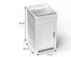 Mobile lavanderia in resina per interni 50x46