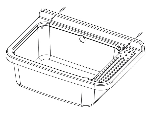 Pilozzo a parete in resina 60x40cm adatto per interni ed esterni