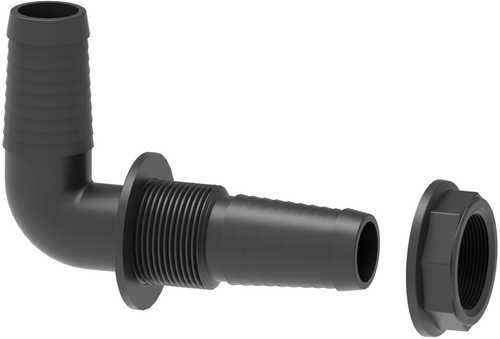 Raccordo passaparete 90° Arag con ghiera diametro 32mm G 1/2 confezione da 10 pezzi