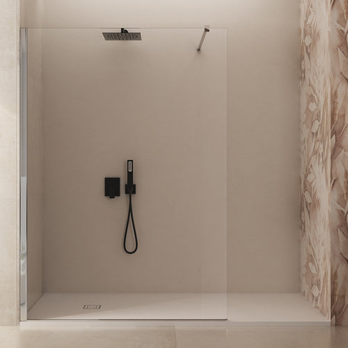 Doccia walk-in 100 120cm anticalcare trasparente vetro 8mm H195cm