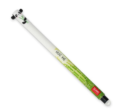 Legami, Penna Gel Cancellabile, Inchiostro Nero, Tema Panda