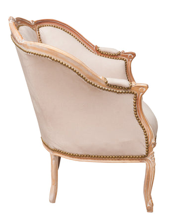 Biscottini Biscottini Poltrona Luigi XVI Faggio Massello Intagliata Shabby Chic Bianco