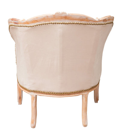 Biscottini Biscottini Poltrona Luigi XVI Faggio Massello Intagliata Shabby Chic Bianco