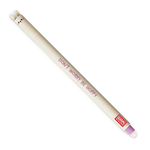 Legami, Penna Gel Cancellabile, Inchiostro Viola, Tema Bunny
