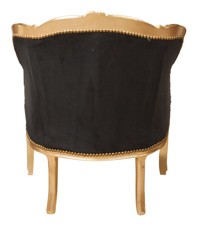 Biscottini Poltrona Biscottini Luigi XVI stile francese faggio foglia oro 82x80x94