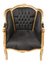 Biscottini Poltrona Biscottini Luigi XVI stile francese faggio foglia oro 82x80x94