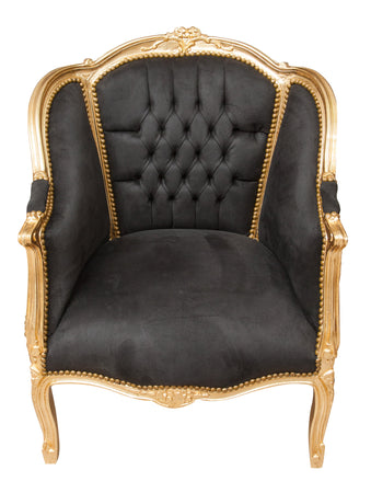 Biscottini Poltrona Biscottini Luigi XVI stile francese faggio foglia oro 82x80x94