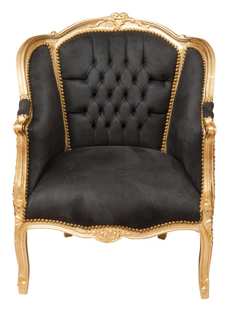 Biscottini Poltrona Biscottini Luigi XVI stile francese faggio foglia oro 82x80x94