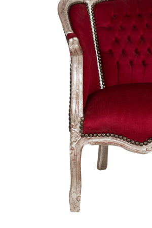 Biscottini Poltrona Biscottini stile Francese Luigi XVI Faggio Massello intagliata 80x82x94