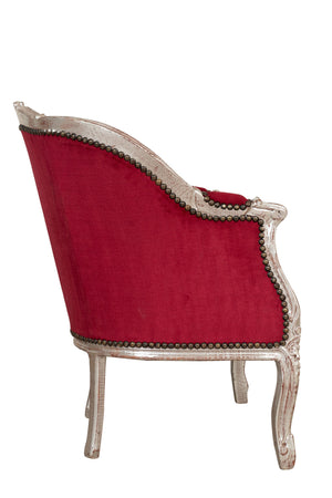 Biscottini Poltrona Biscottini stile Francese Luigi XVI Faggio Massello intagliata 80x82x94