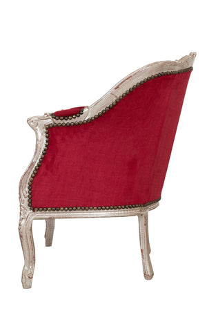 Biscottini Poltrona Biscottini stile Francese Luigi XVI Faggio Massello intagliata 80x82x94