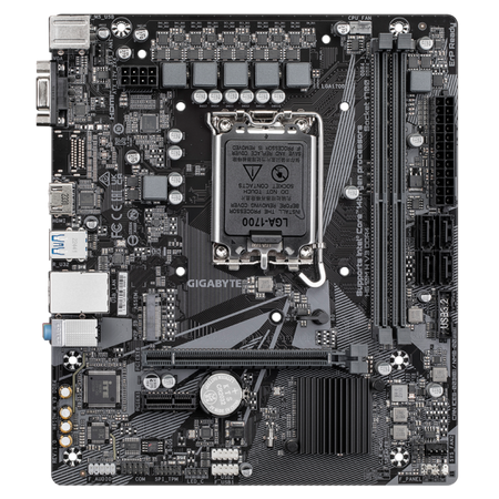 Gigabyte H610M H V3 DDR4 - 1.0 - scheda madre - micro ATX - socket LGA1700 - chipset H610 - USB 3.2 Gen 1 - Gigabit LAN - grafica integrata (CPU richiesta)