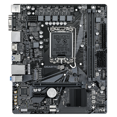 Gigabyte H610M S2H V3 DDR4 e' una scheda madre con chipset Intel H610, formato Micro ATX Compatibile con RAM serie DDR4