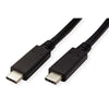 ROLINE GREEN CAVO USB3.2 GEN2, PD 20V5A, WITH EMARK, C - C, M/M, BLACK, 0.5M