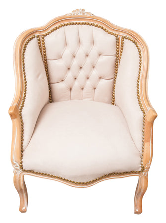 Biscottini Biscottini Poltrona Stile Luigi XVI Faggio Intagliato Shabby 63x57x80 Classica