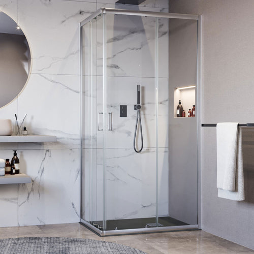 Box doccia angolare trasparente 195 6mm MATIAS