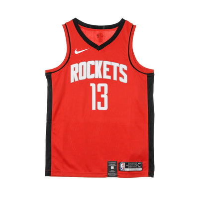 NIKE NBA Canotta Basket Uomo Nba Swingman Jersey Icon Edition No 13 Harden James Houroc Road University Red da uomo