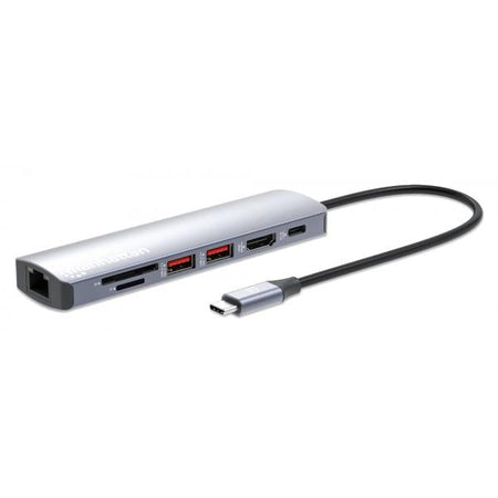 Docking Station USB-C PD 7-in-1 4K Hub Multiporta