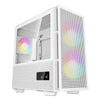 DeepCool R-CH360-WHAPE3D-G-1 computer case Micro Tower Bianco (DeepCool CH360 Digital Gaming Case White, Mid Tower with Tempered Glass Side Window Panel, Advanced Cooling, USB 3.0/USB-C Ports, Pre-In