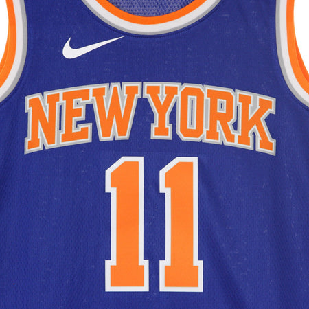 NIKE NBA Canotta Basket Uomo Nba Swingman Jersey Icon Edition No 11 Frank Ntilikina Neykni Road Rush Blue da uomo