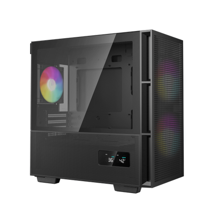 CASE MICRO ATX CH360 BK 2*140+1*120 ARGB