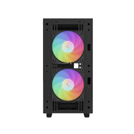 CASE MICRO ATX CH360 BK 2*140+1*120 ARGB