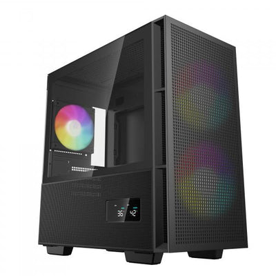 CASE MICRO ATX CH360 BK 2*140+1*120 ARGB