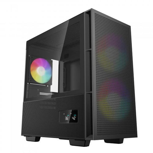 CASE MICRO ATX CH360 BK 2*140+1*120 ARGB
