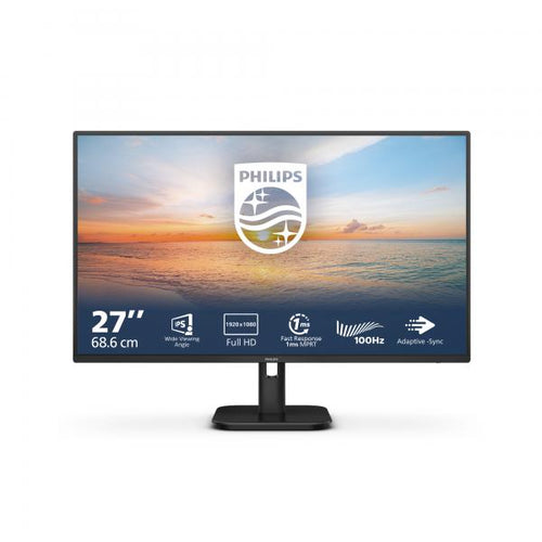 Monitor Philips 27E1N1100A - Display 27 pollici W-LED - 16:9 - 1920x1080 Full-HD - Luminosità 250 cd/m2 - Contrasto 1300:1 - 4ms (GtG) - VGA, Hdmi - Multimediale 2.0W x2 - Vesa - Nero