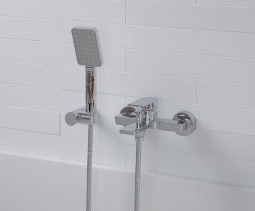 Miscelatore vasca con doccetta cromato ALPHA