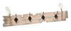 Biscottini Attaccapanni da parete in legno massello L79,5XPR7XH12 cm massello, dipinto
