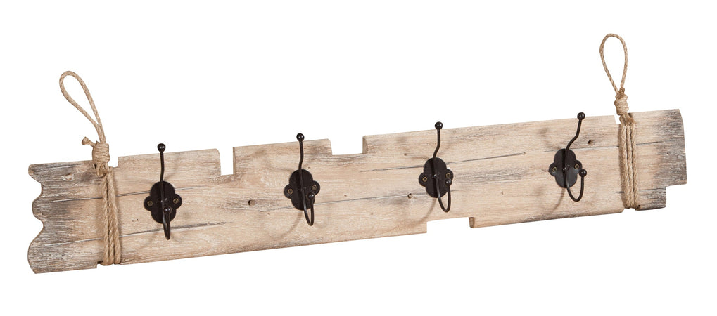 Biscottini Attaccapanni da parete in legno massello L79,5XPR7XH12 cm massello, dipinto