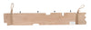 Biscottini Attaccapanni da parete in legno massello L79,5XPR7XH12 cm massello, dipinto