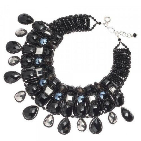 Ottaviani Collana Donna Con Cristalli Neri