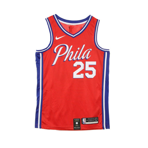 NIKE NBA Canotta Basket Uomo Nba Swingman Jersey Statement Edition No 25 Ben Simmons Phi76e University Red da uomo