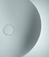 Lavabo da appoggio grigio chiaro opaco tondo 38cm h10 Solid Surface BOWL