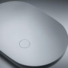 Lavabo da appoggio bianco opaco ovalato solid surface DUC