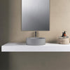 Lavabo da appoggio cemento tondo 38cm h10 Solid Surface BOWL