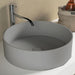 Lavabo da appoggio cemento tondo 38cm h10 Solid Surface BOWL