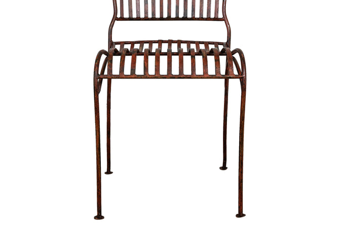 Biscottini Sedia Biscottini Ferro Battuto Esterno Giardino Pranzo 40x50x85 Anticata