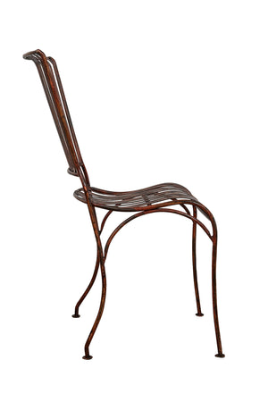 Biscottini Sedia Biscottini Ferro Battuto Esterno Giardino Pranzo 40x50x85 Anticata