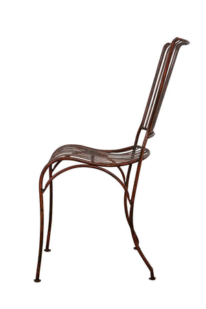 Biscottini Sedia Biscottini Ferro Battuto Esterno Giardino Pranzo 40x50x85 Anticata