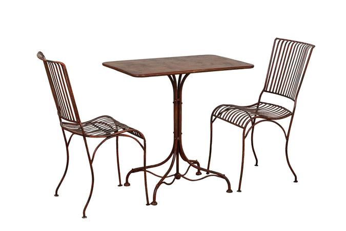 Biscottini Sedia Biscottini Ferro Battuto Esterno Giardino Pranzo 40x50x85 Anticata