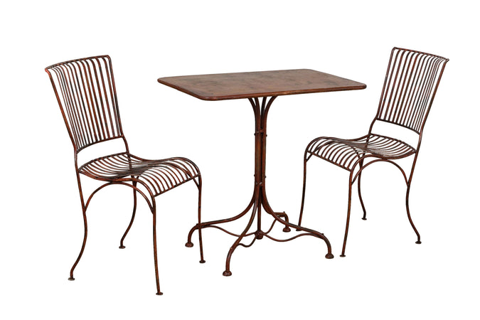 Biscottini Sedia Biscottini Ferro Battuto Esterno Giardino Pranzo 40x50x85 Anticata