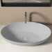 Lavandino ovale GRIGIO CHIARO in solid surface OVAL